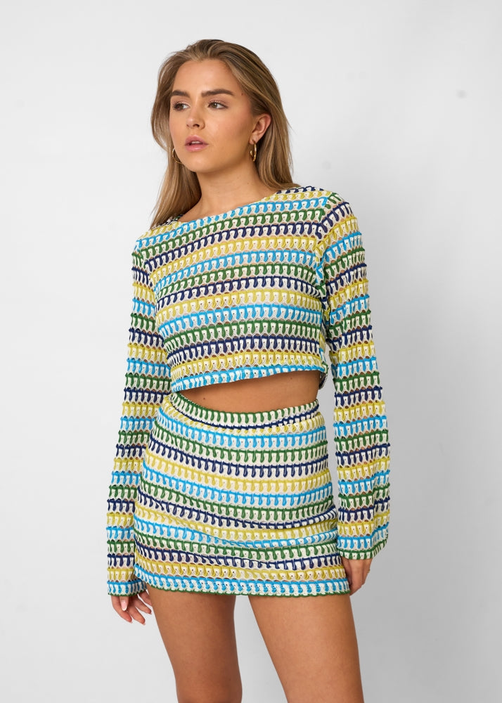 Jamilia | Colorful Crochet Two-Piece Set