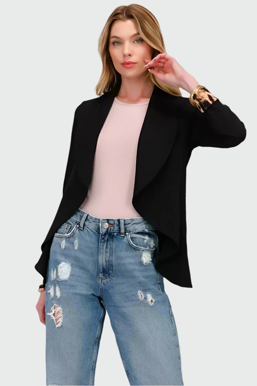 Taura | Casual Blazer met Panterdetail