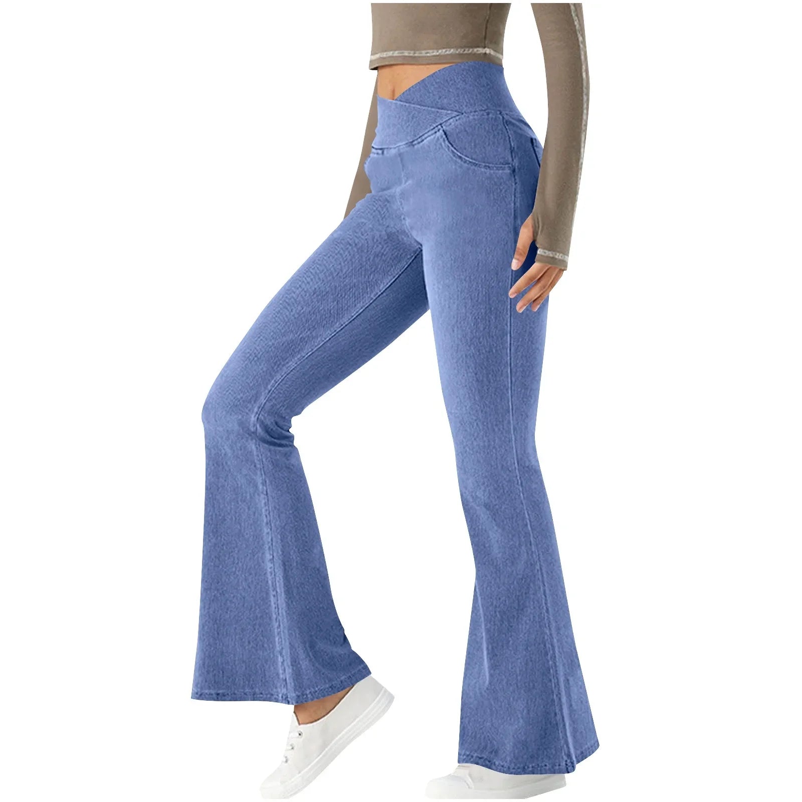 Veronica | Elastische Flatterende Flared Broek