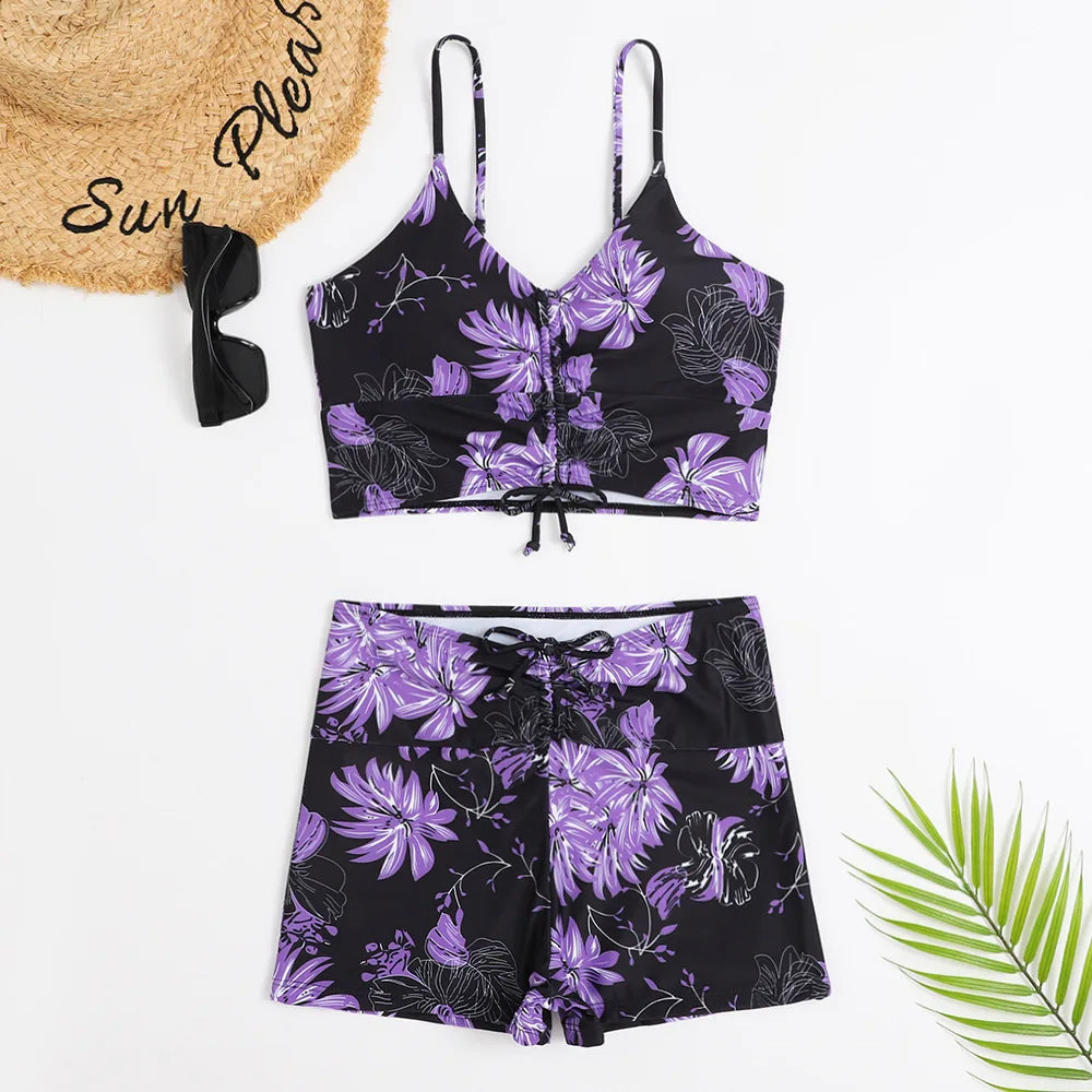 Vivienne | High-Waist Bikini met Bloemenprint