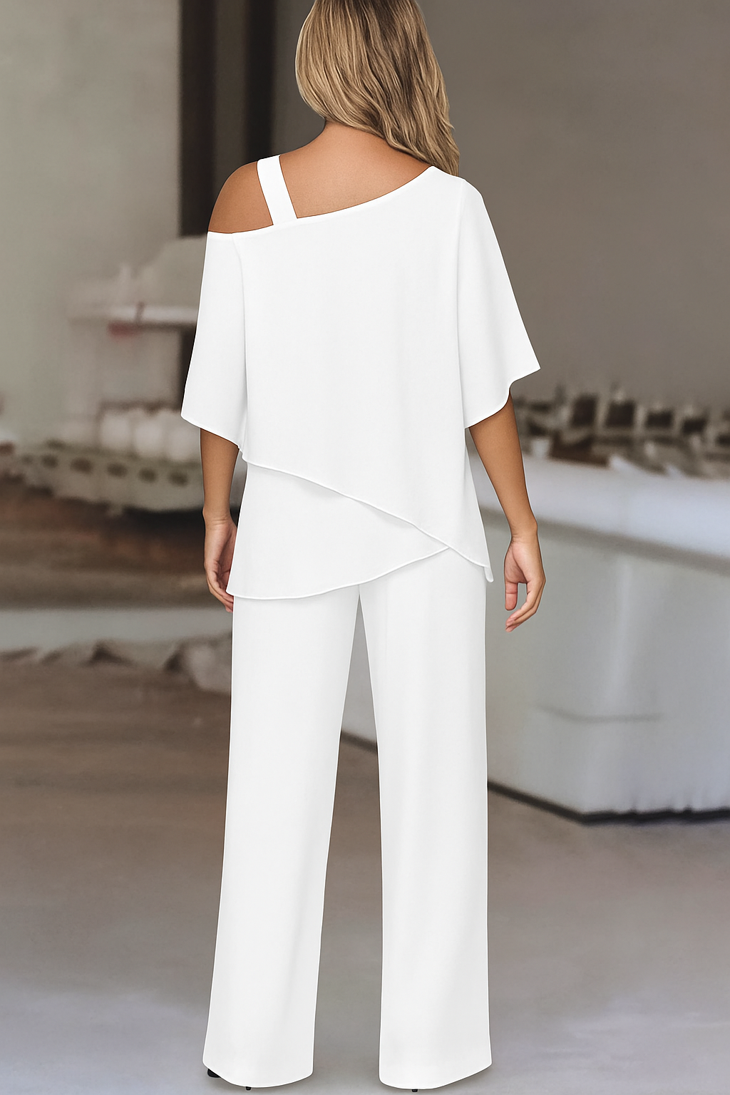 Rianne | Tweedelige Chiffon Set