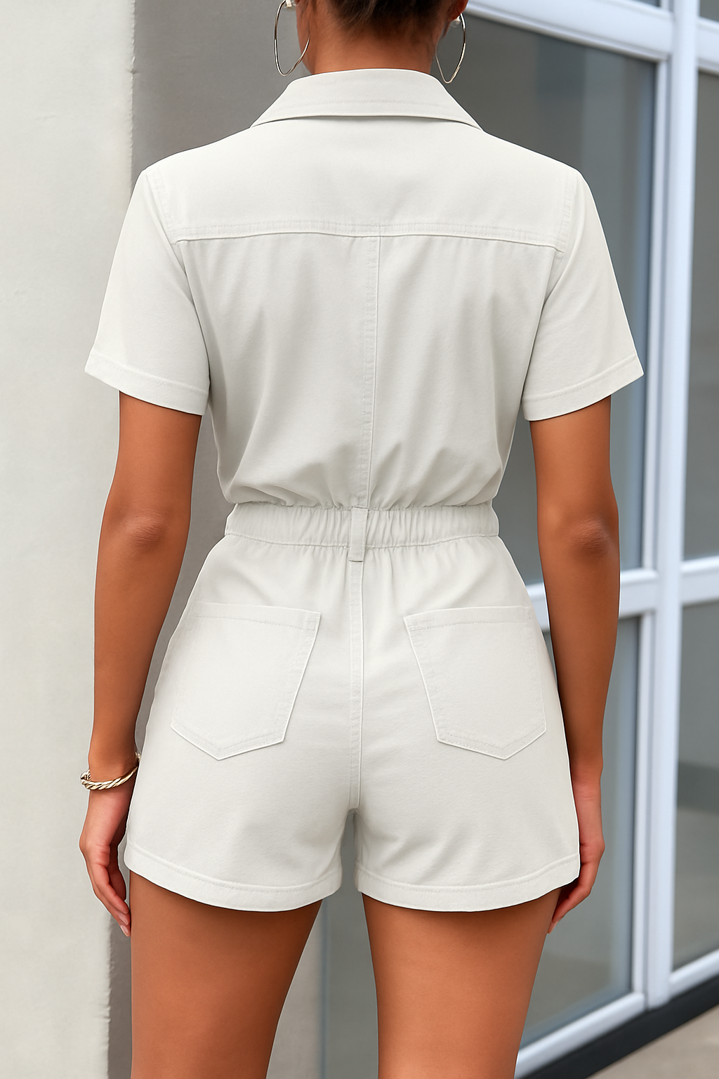 Hilton | Casual Denim Short-Jumpsuit
