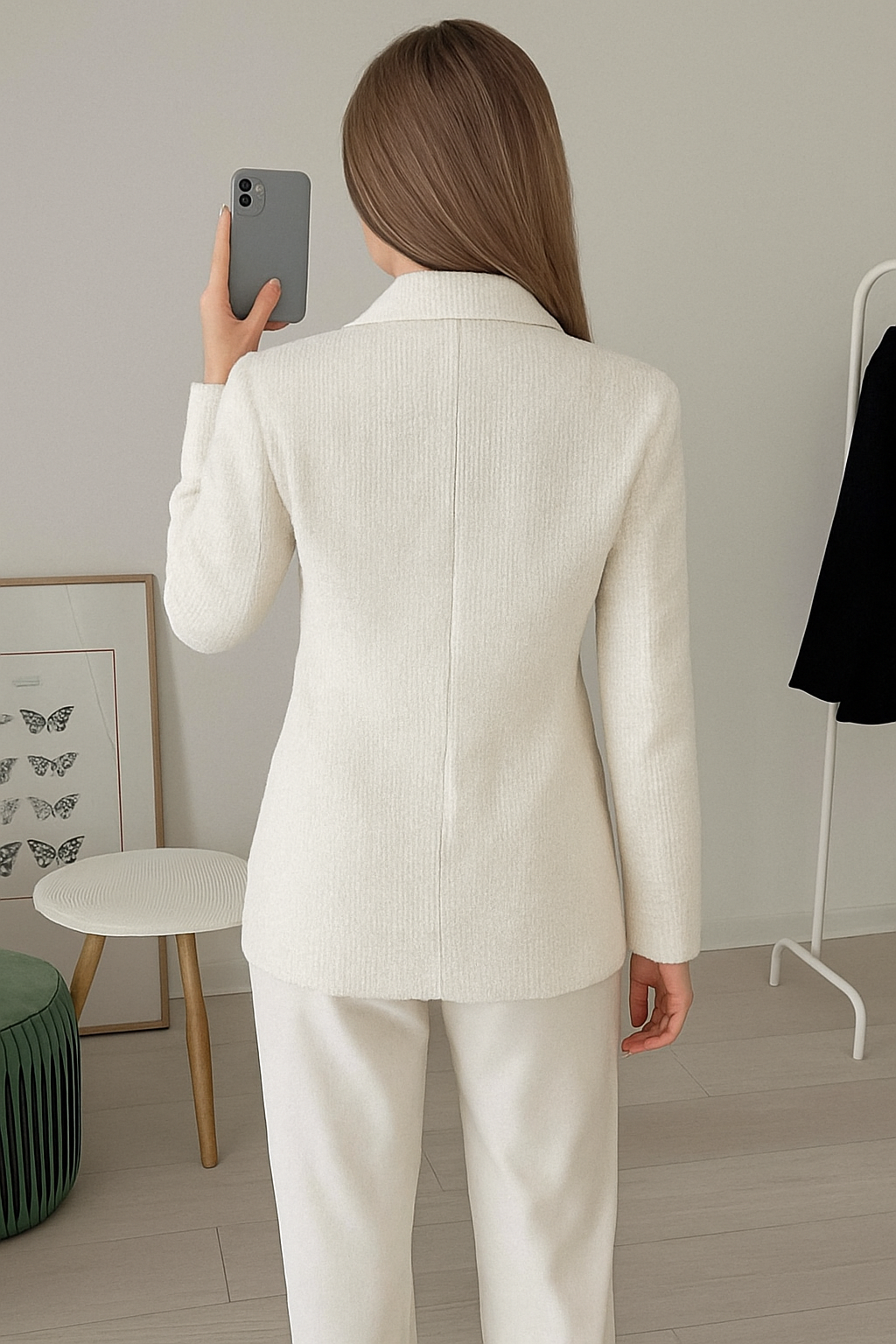 Richa | Bouclé Double-Breasted Blazer