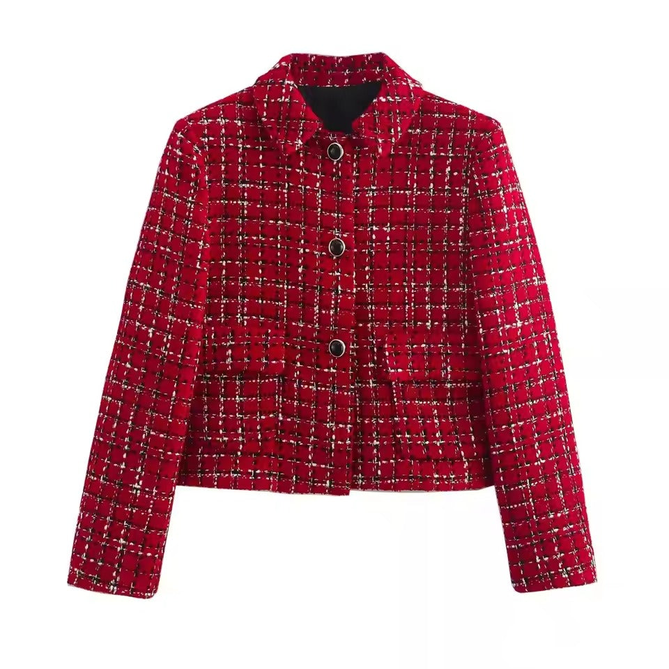 Leonarda | Klassieke Bouclé Blazer met Franse Flair