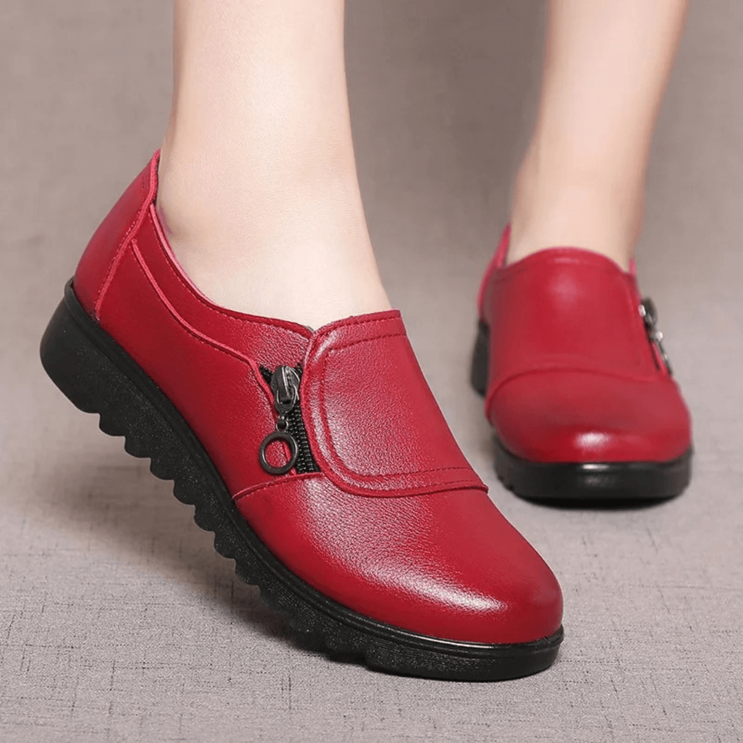 Fabricia | Comfortabele Orthopedische Leren Instappers