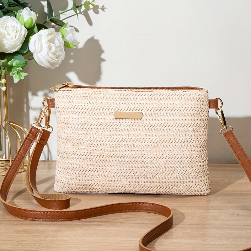 Rain | Kleine Gevlochten Crossbody Tas