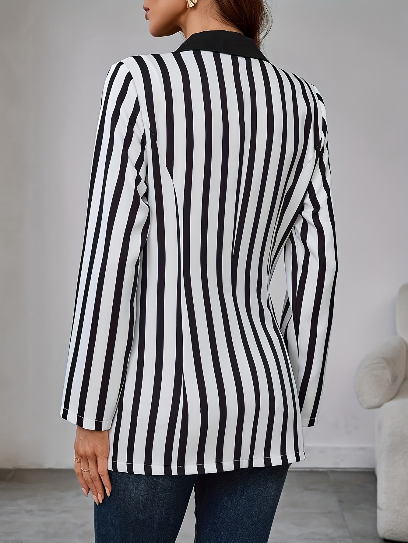 Rea | Gestreepte Tailored Blazer