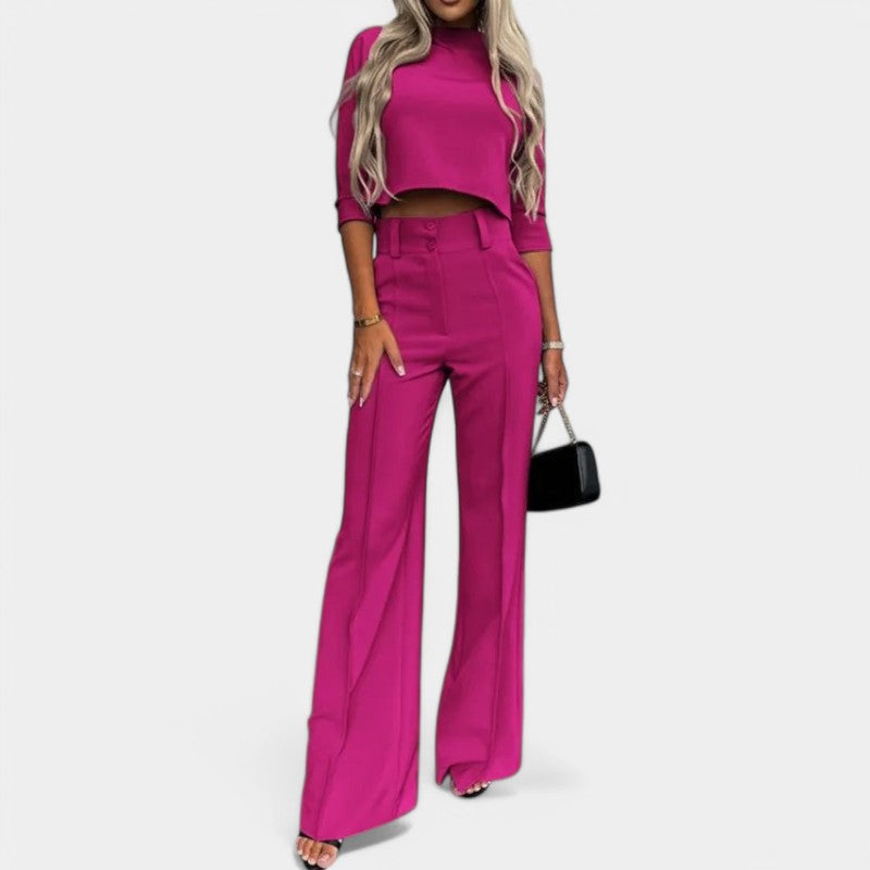 Carlot | Chic Tweedelige Flare Set