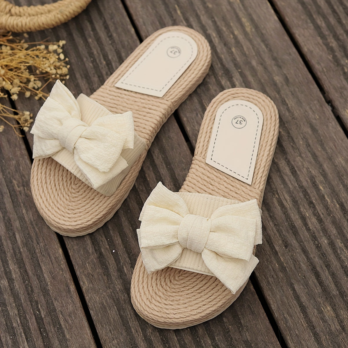 Donna | Zomerse Strik Slide Sandalen