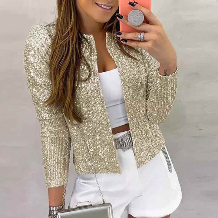 Renske | Glamour Pailletten Blazer