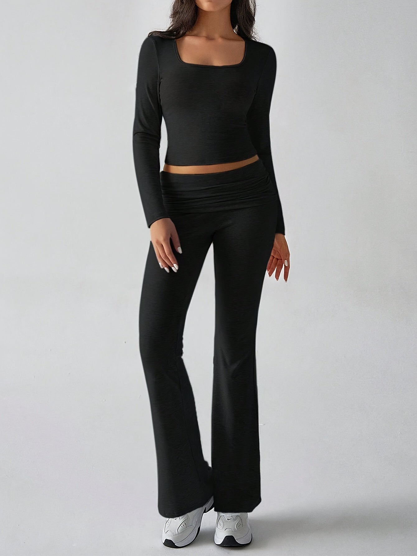 Sammy | Zachte Loungewear Set Met Uitlopende Broek