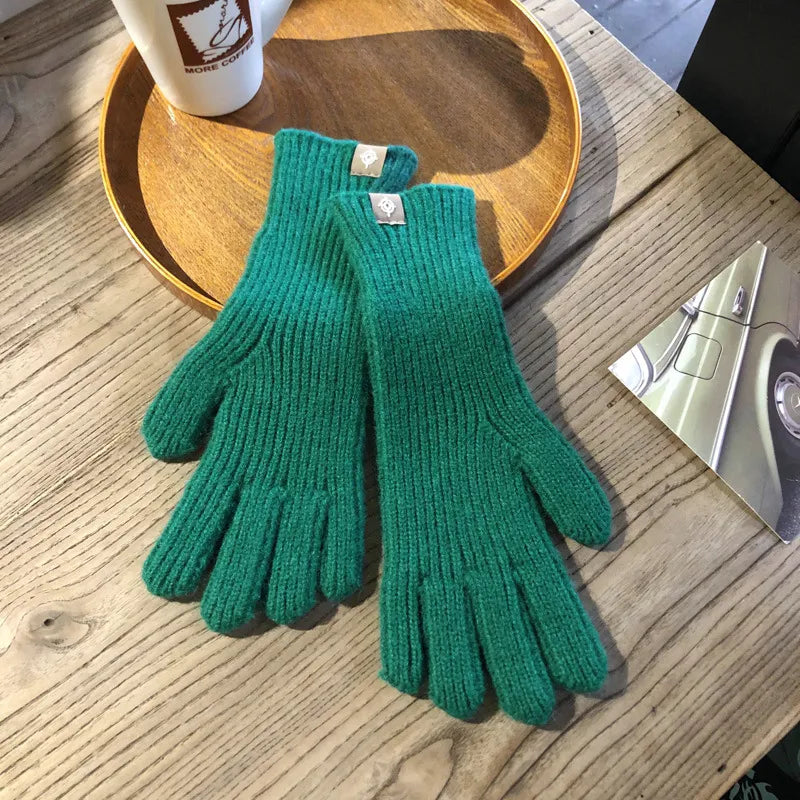 Warme Gebreide Dames Handschoenen met Comfortabele Pasvorm