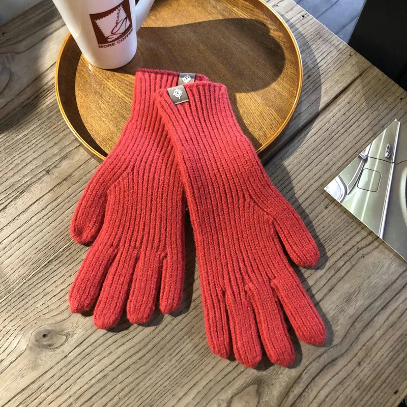 Warme Gebreide Dames Handschoenen met Comfortabele Pasvorm