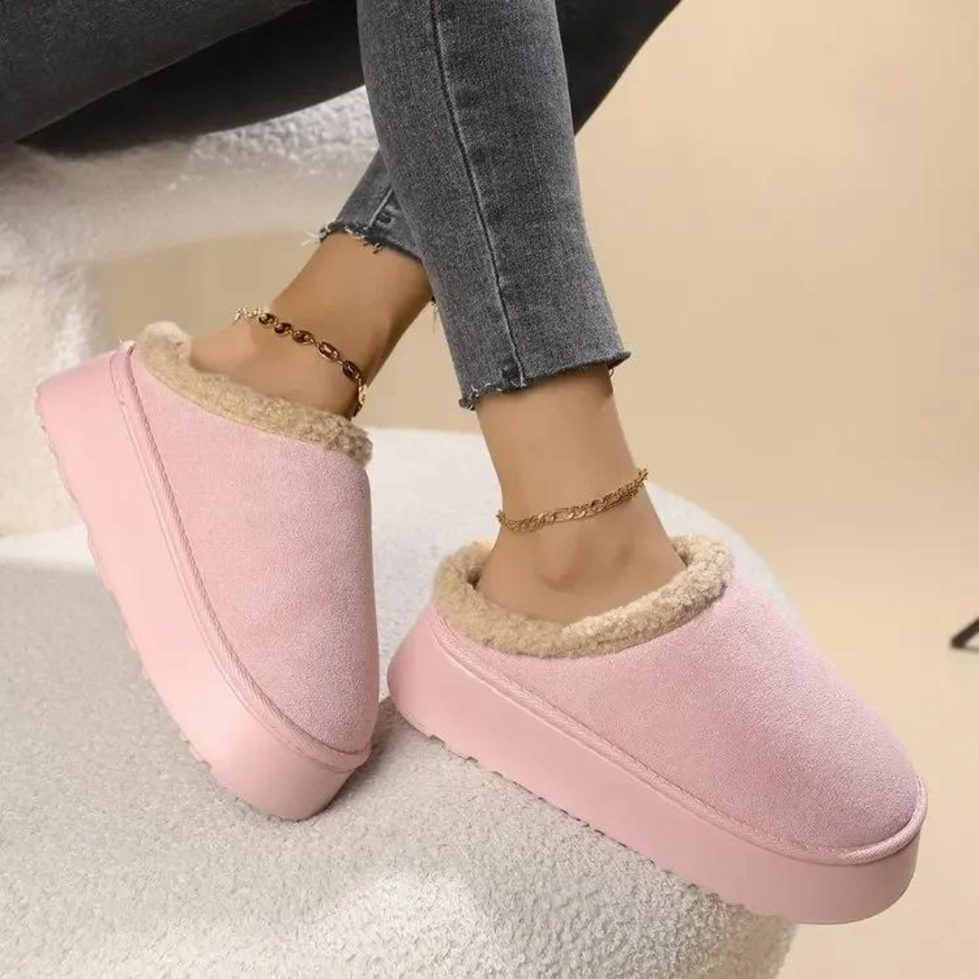 Trendy Comfortabele Dames Pantoffels Met Bontvoering