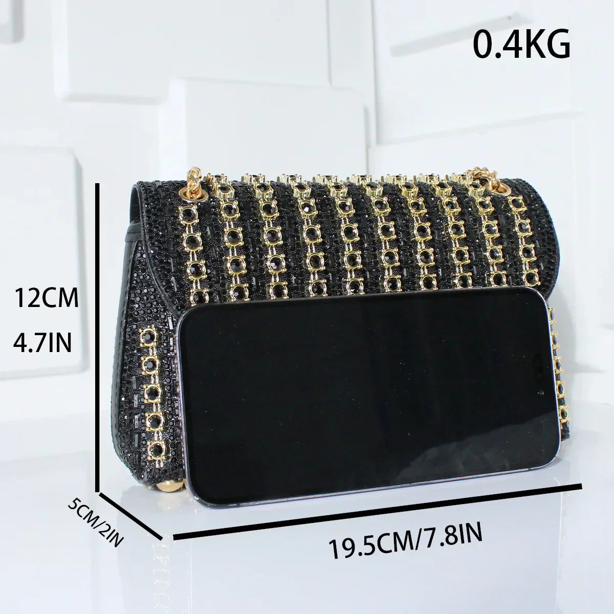 Tadea | Statement Schoudertas met Strass Mozaïek