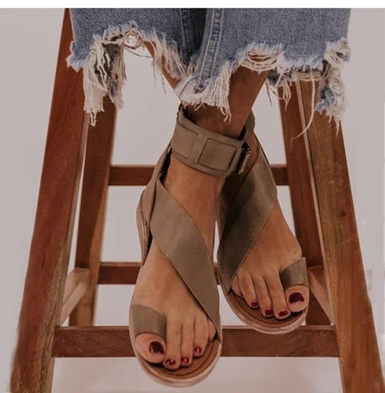 Agnolla | Enkelband Sandalen met Kruisdesign