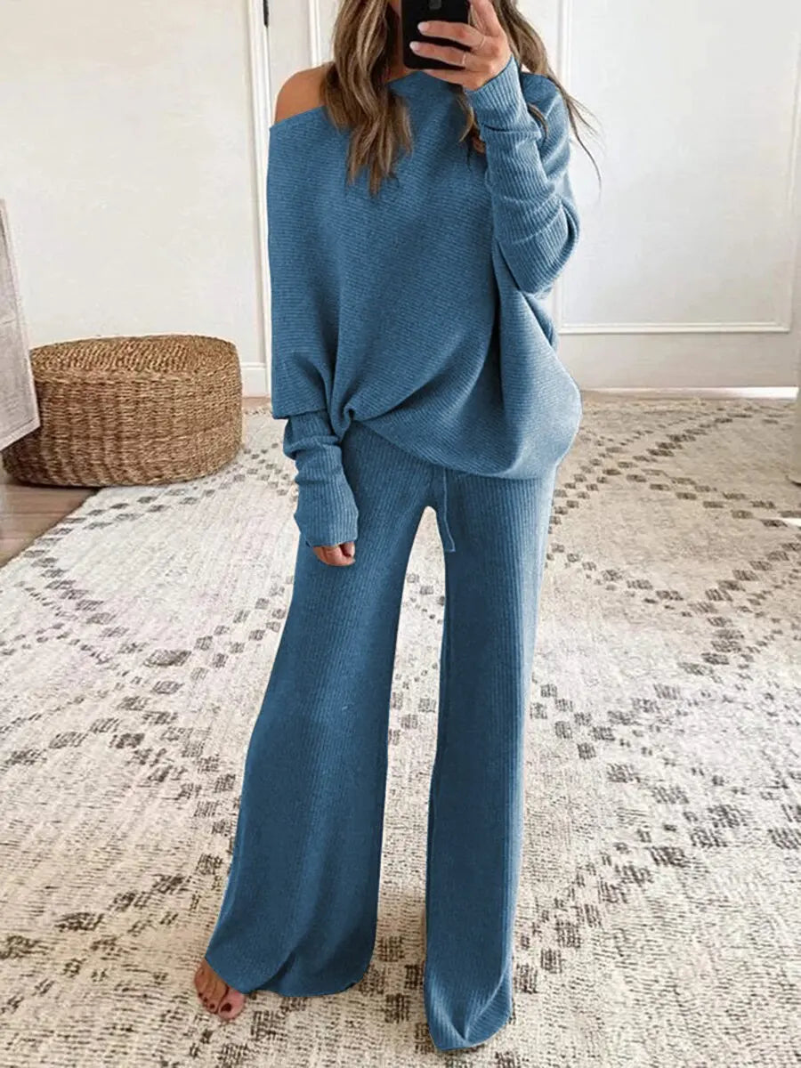 Comfortabele oversized dames set met zachte stof en relaxte pasvorm