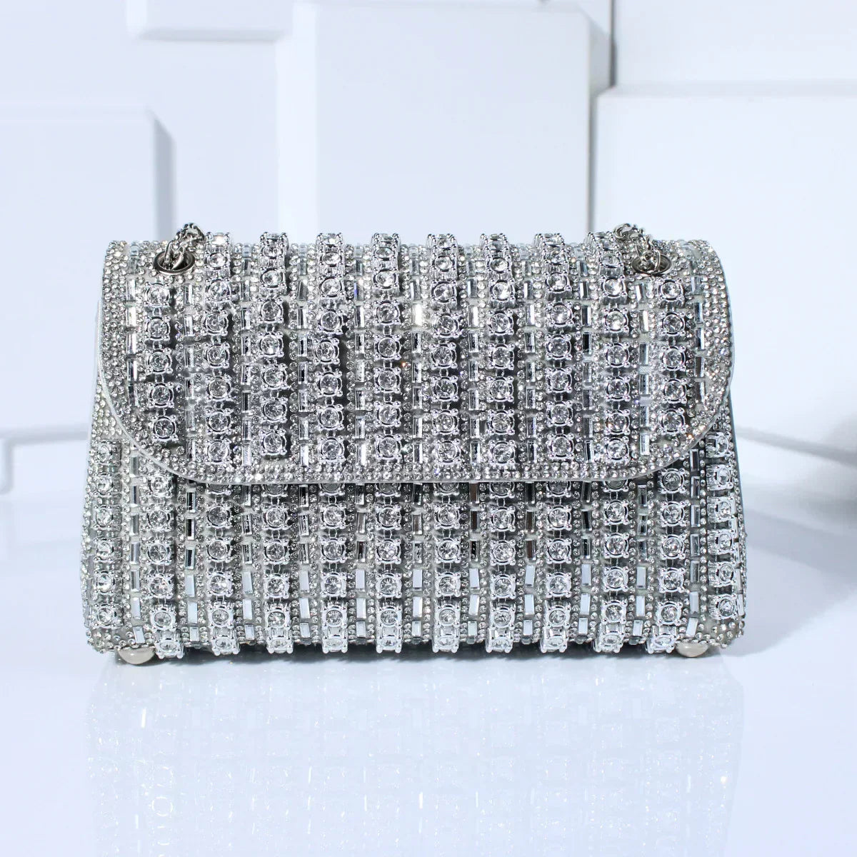 Tadea | Statement Schoudertas met Strass Mozaïek