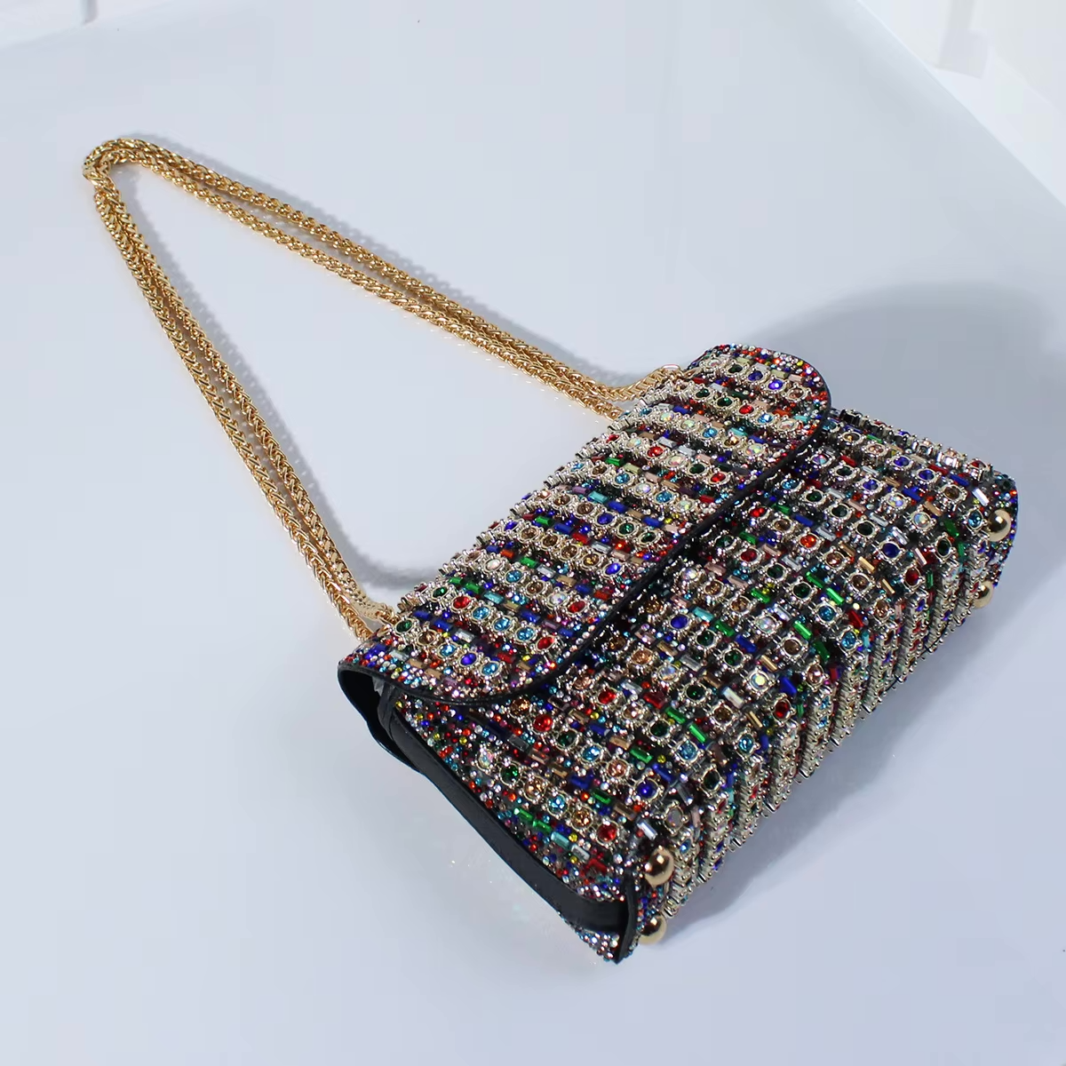 Tadea | Statement Schoudertas met Strass Mozaïek