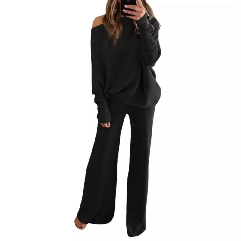 Comfortabele oversized dames set met zachte stof en relaxte pasvorm