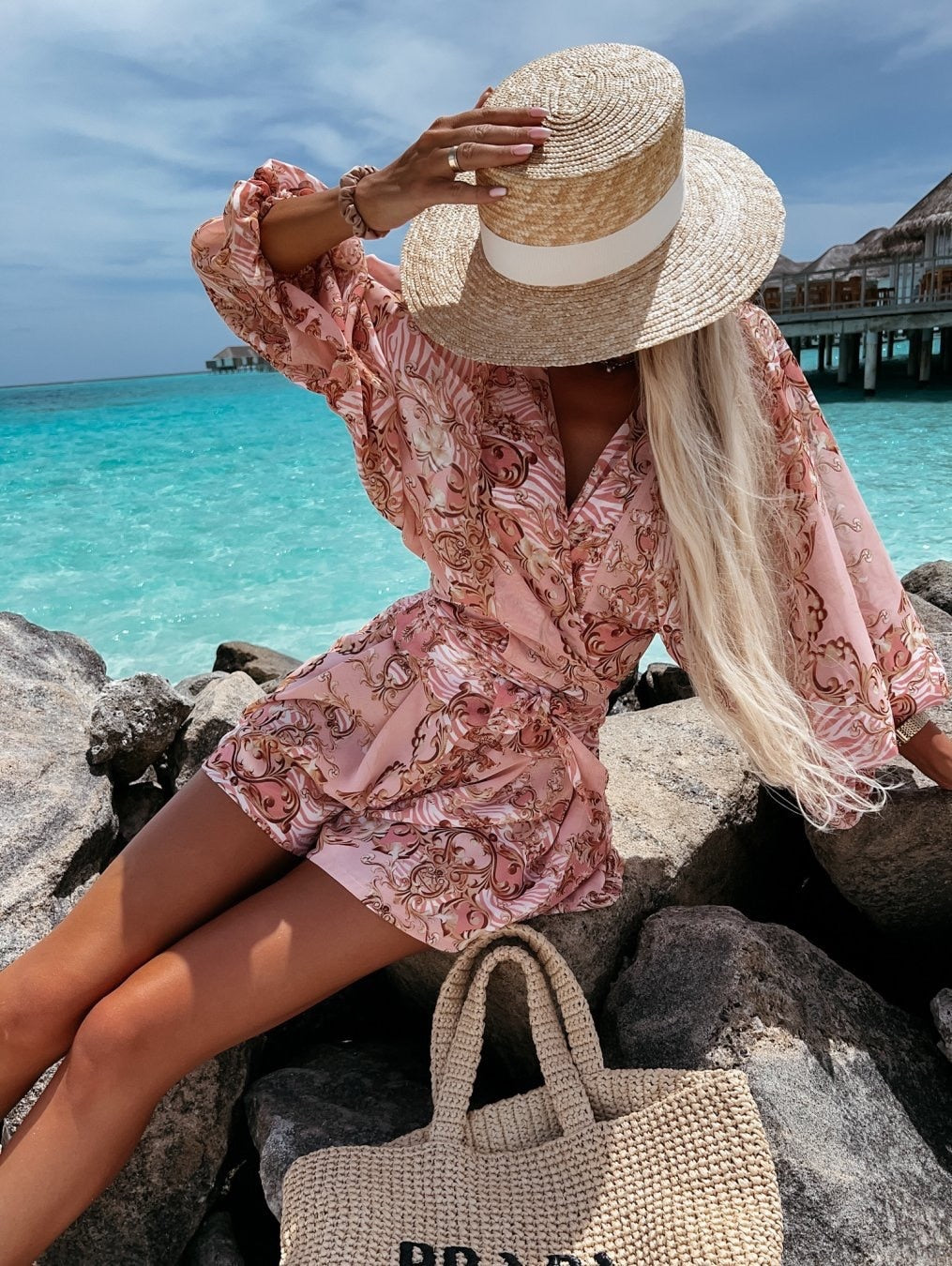 Anthonia | Zomerse Two-Piece Set met Tropische Print