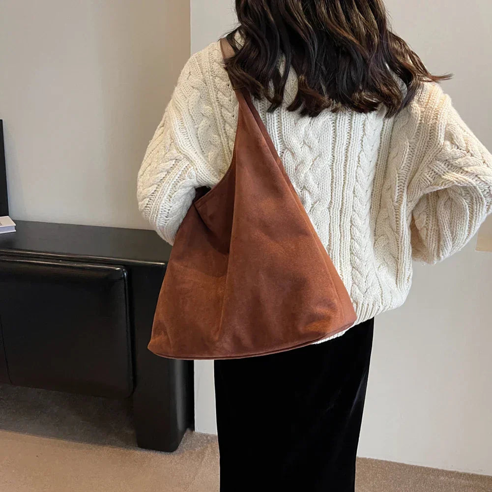 Luxe Suede Tote Bag