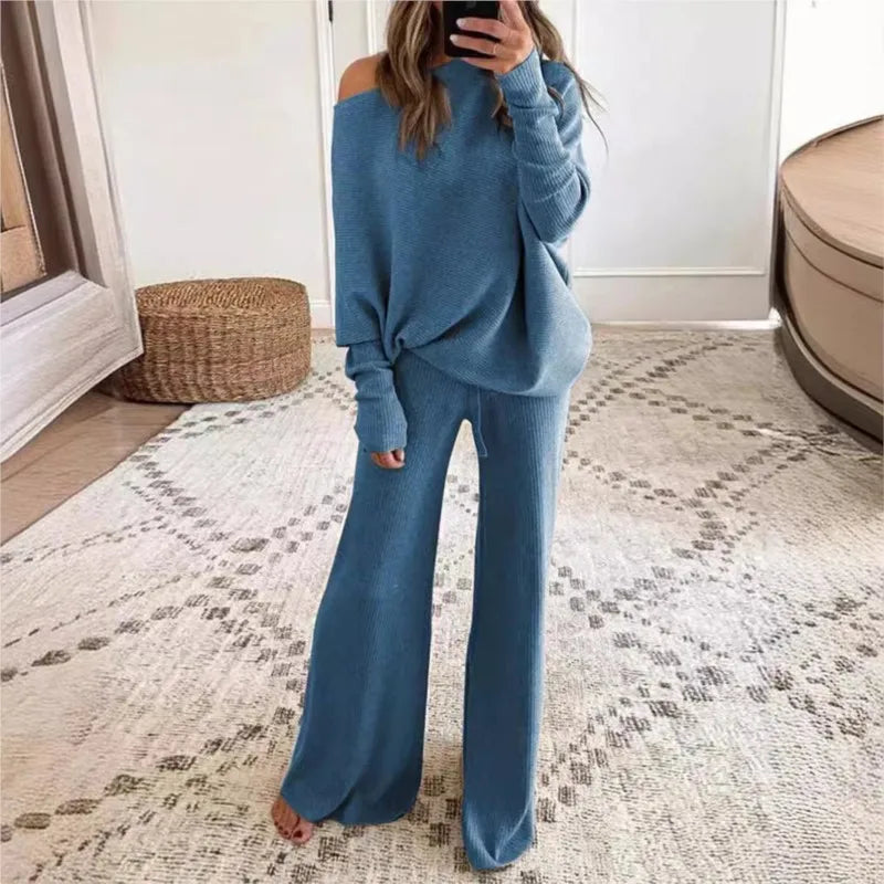 Comfortabele oversized dames set met zachte stof en relaxte pasvorm