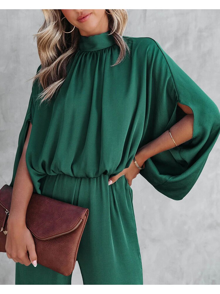 Nathalie | Elegante Jumpsuit met Wijde Mouwen