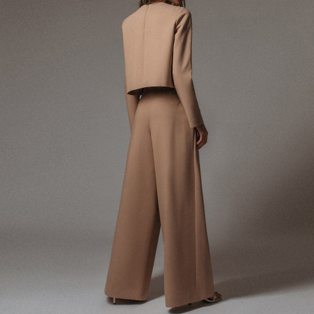 Chique comfortabele dames set met elegante structuur