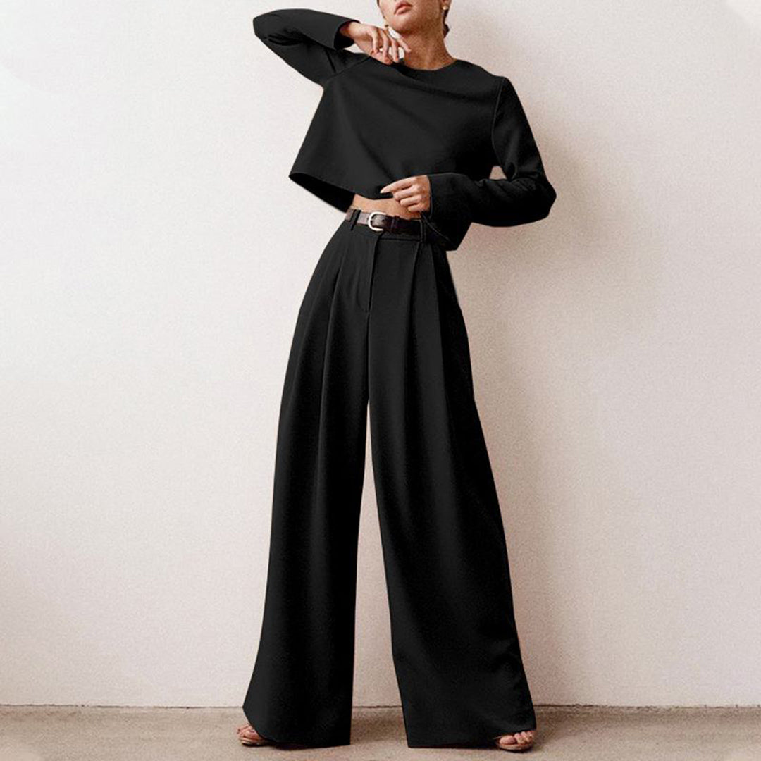 Chique comfortabele dames set met elegante structuur
