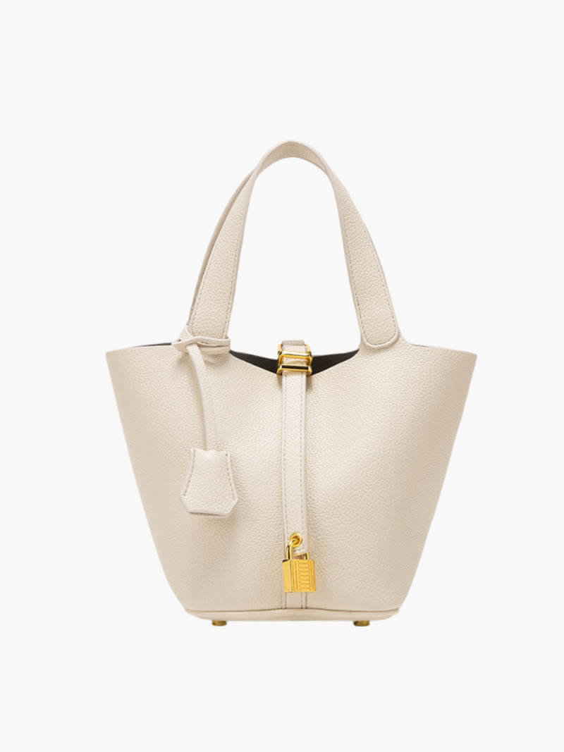 Lilla | Luxe Handtas met Gouden Slotdetail