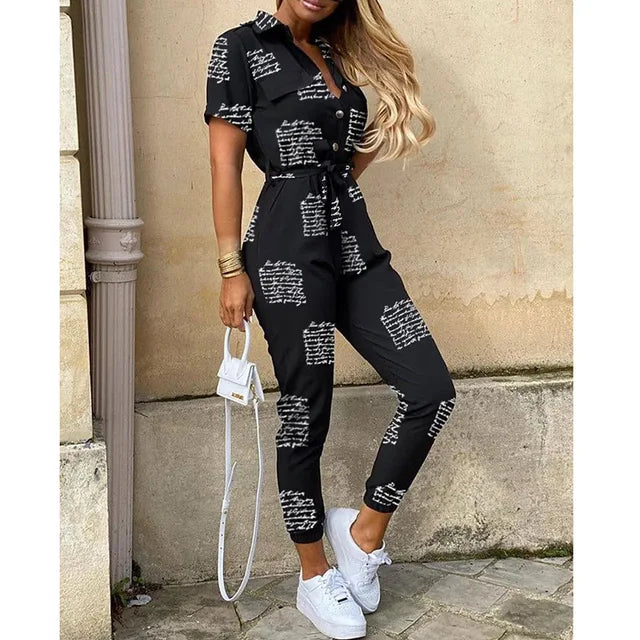 Helen | Utility Jumpsuit met Tailleceintuur