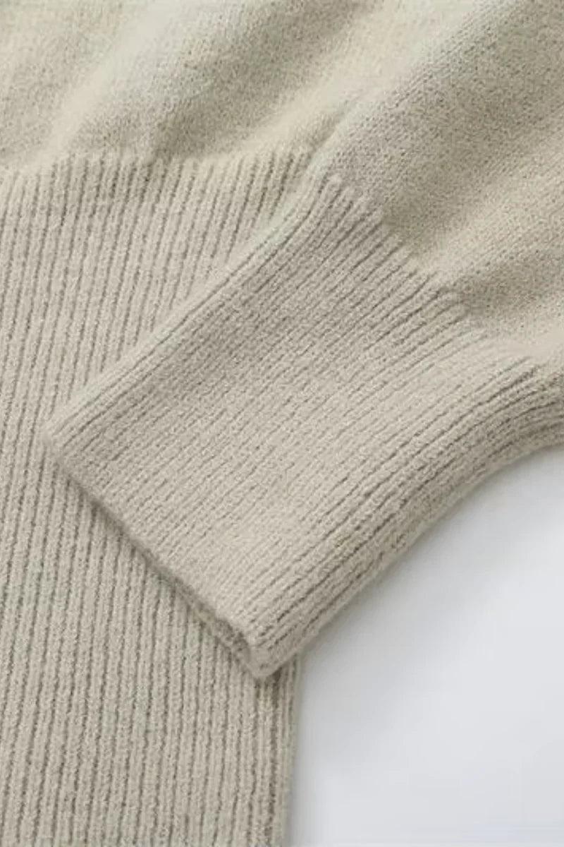 Lauretta | Gebreide Trui met Brede Kraag