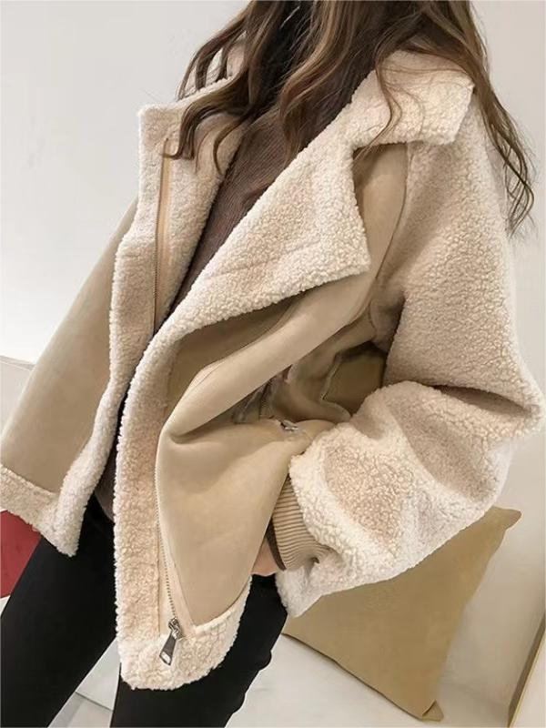 Trendy Warme Zachte Teddy Dames Jas