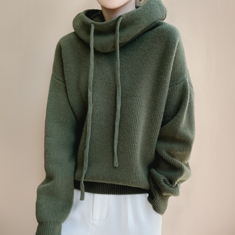 Gebreide Oversized Hoodie met Capuchon