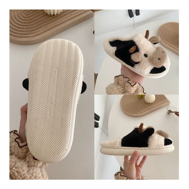 Luxe Comfortabele Vrouwen Pantoffels Met Dierenprint