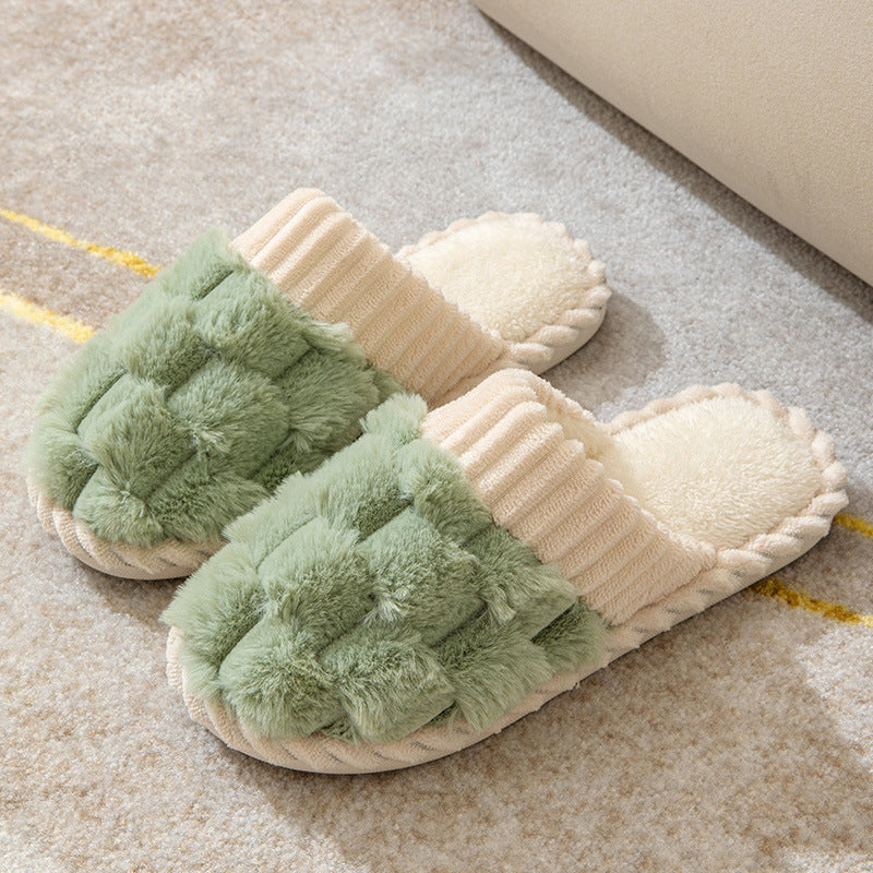 Comfortabele Luxe Dames Pantoffels met Bontvoering