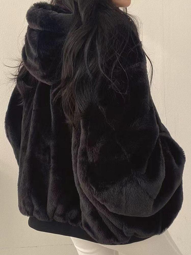 Warme oversized fleece jas voor vrouwen