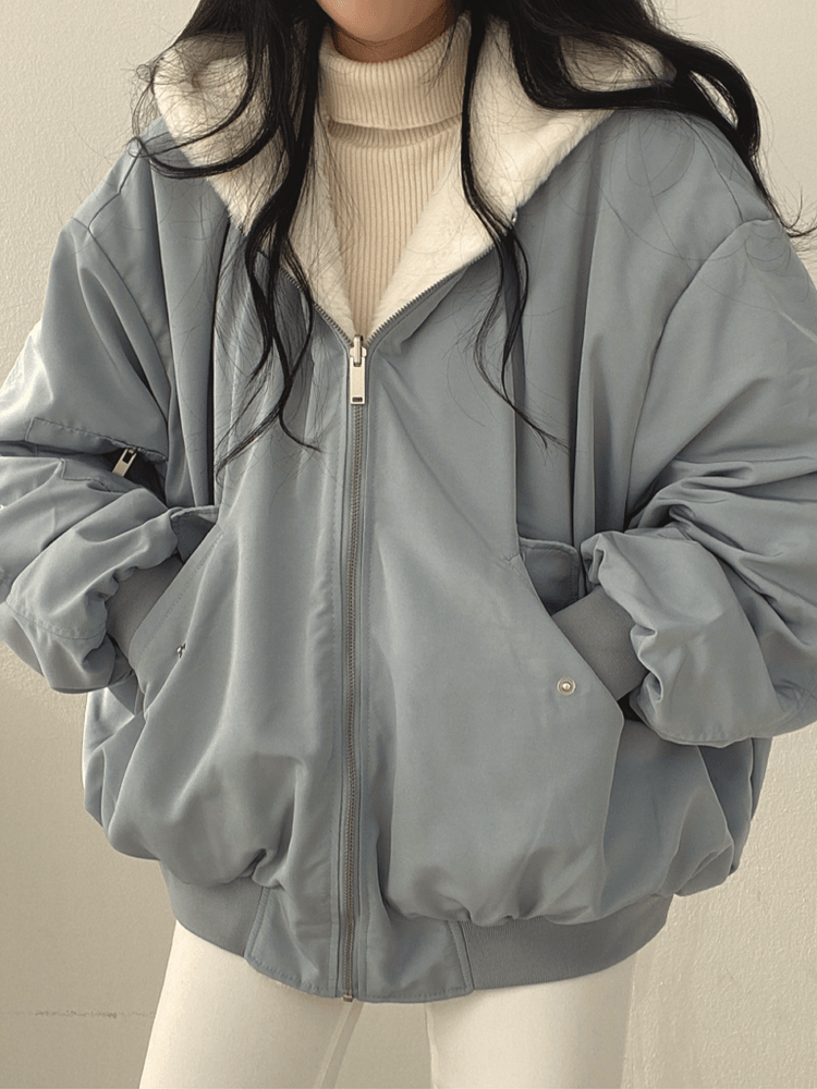 Warme oversized fleece jas voor vrouwen