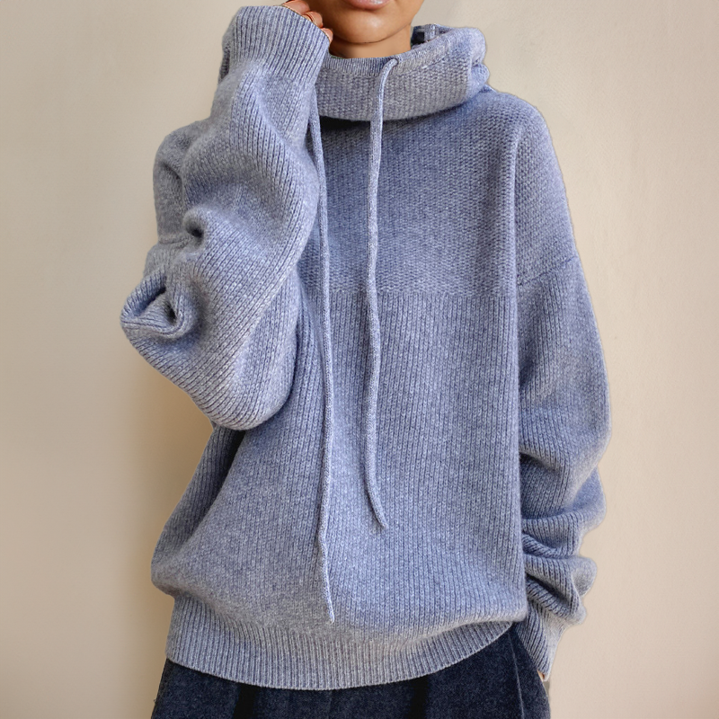 Gebreide Oversized Hoodie met Capuchon