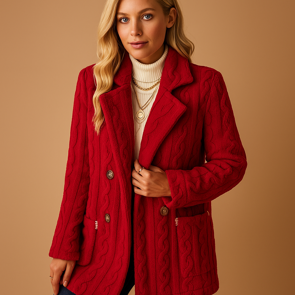 Lange Warme Teddy Winter Jas met Knopen