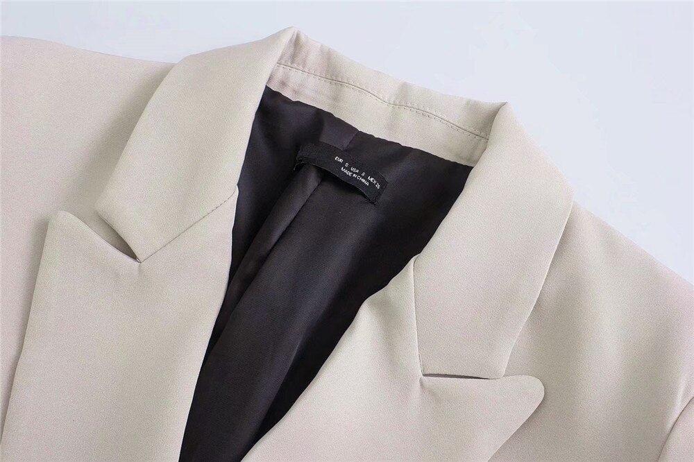 Elegante Trendy Dames Blazer met Zakken