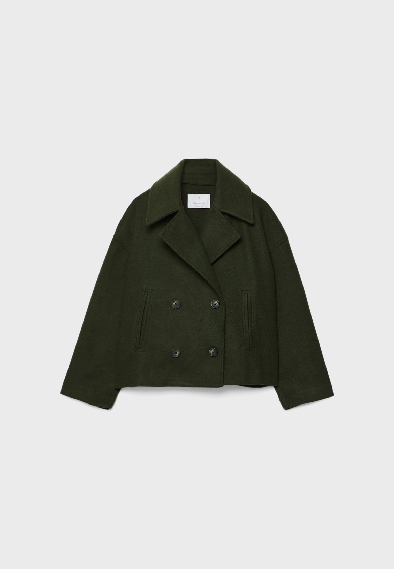 Korte Dames Peacoat Jas met Oversized Look