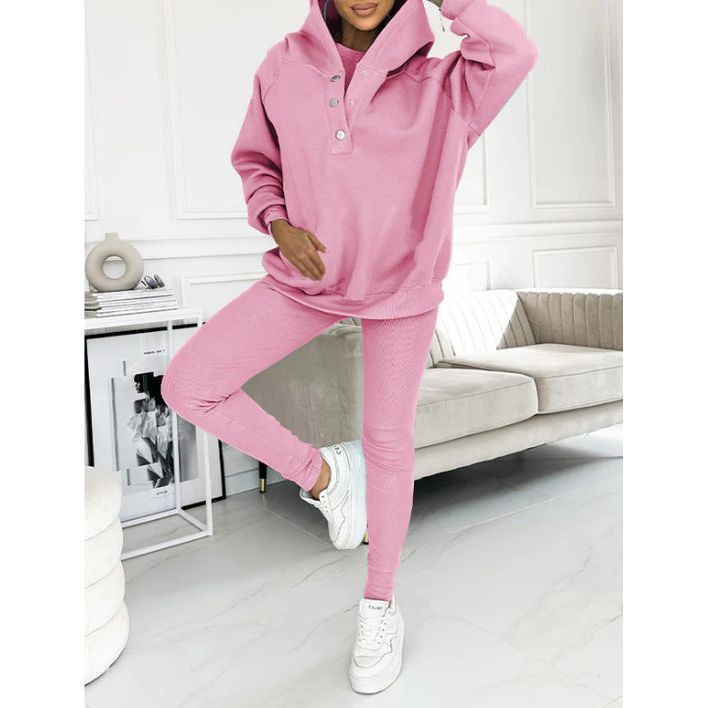 Oversized Dames 3-Delige Loungewear Set met Hoodie