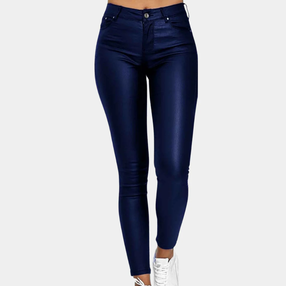 Trendy Comfortabele Stretch Legging met Hoge Taille