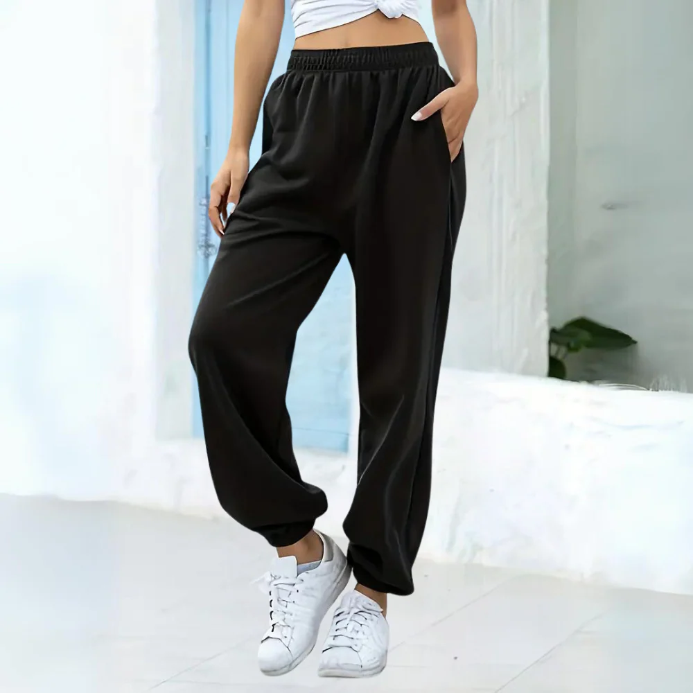 Casual Comfortabele Dames Jogger Met Elastische Tailleband