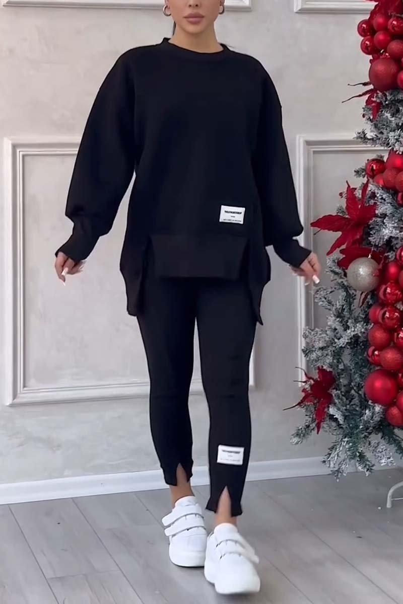 Oversized Dames Trainingspak Set met Lange Trui en Legging