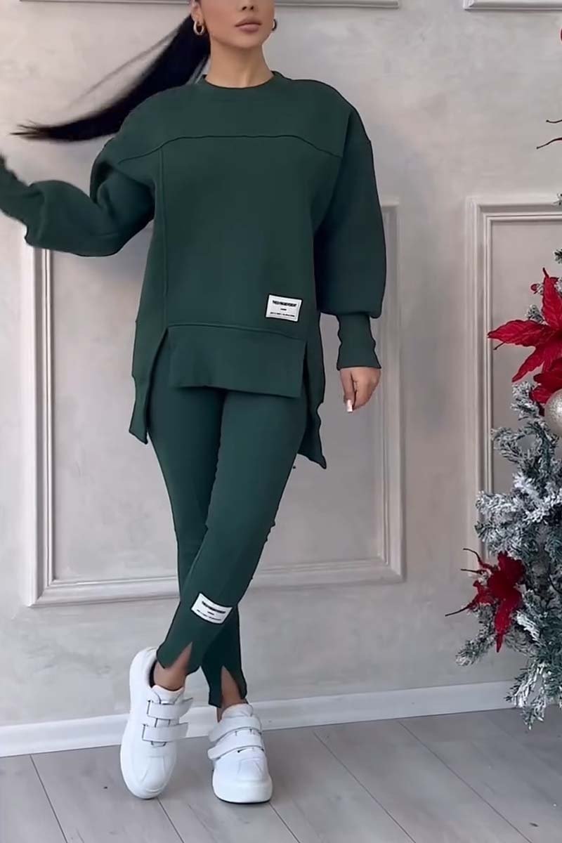 Oversized Dames Trainingspak Set met Lange Trui en Legging