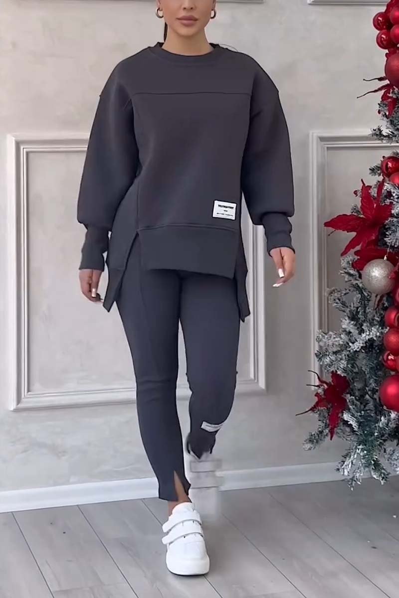 Oversized Dames Trainingspak Set met Lange Trui en Legging