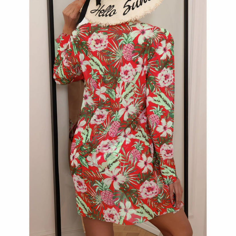 Lara | Drie Delige Bikini Set Met Bloemenprint